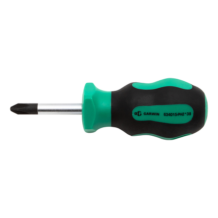 GARWIN PRO 634015-PH2*38 Отвертка профессиональная короткая PH2, 38 мм