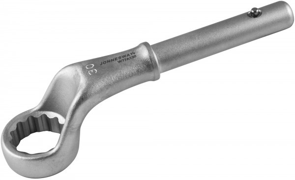 Ключ накидной усиленный Jonnesway W77A130, 30 мм, d18.5/200 мм