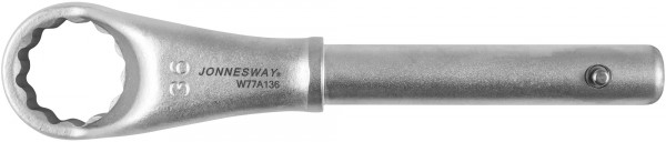 Ключ накидной усиленный Jonnesway W77A136, 36 мм, d21.5/245 мм