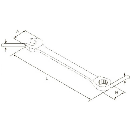 GARWIN PRO 602105-24 Ключ комбинированный трещоточный 24 мм