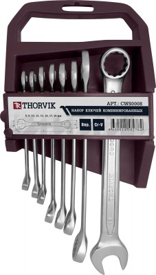 Набор ключей комбинированных Thorvik CWS0008 (8 предметов)