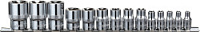 Набор головок торцевых Ombra 910614 (1/4", 3/8", 1/2";DR на держателе, внешний TORX®, E4-E24, 14 предметов)