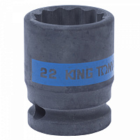 Головка торцевая ударная двенадцатигранная 1/2", 22 мм KING TONY 453022M