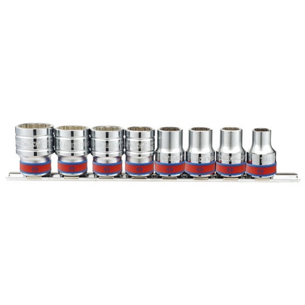 Набор торцевых головок 1/2", двенадцатигранные, 3/8"-7/8", 8 предметов KING TONY 4010SR