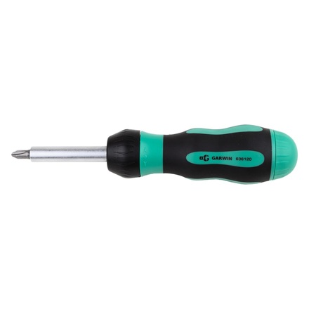 GARWIN PRO 636120 Отвертка трещоточная с набором бит, 8 пр.