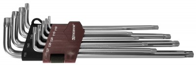 Набор ключей торцевых T-TORX удлиненных с центрированным штифтом Thorvik TTKL9S  Т10H-T50H