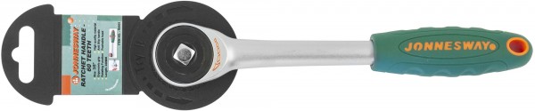 Рукоятка трещоточная ротационная R6603, со сквозным приводом 3/8"DR, 60 зубцов, 240 мм