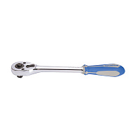 Трещотка 1/2" 250 мм, 32 зубца, флажковая с кнопкой KING TONY 4762-10G