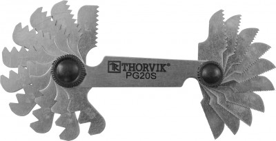 Набор резьбовых шаблонов для наружных резьб Thorvik PG20S