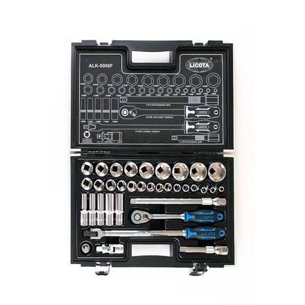 Licota ALK-0008F Набор торцевых головок 1/2" 6 гр. 35 пр. 8-36 мм