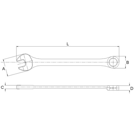 Licota AWT-TRM0010 Ключ комбинированный удлинённый дюймовый 13/16"