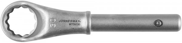 Ключ накидной усиленный Jonnesway W77A130, 30 мм, d18.5/200 мм