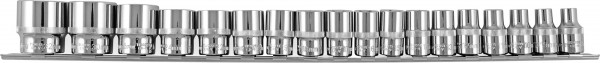 Набор головок торцевых 1/2"DR 8-32 мм, 18 предметов, Ombra 912018