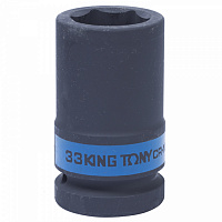 Головка торцевая ударная глубокая шестигранная 1", 33 мм KING TONY 843533M