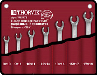 Набор ключей разрезных в сумке Thorvik W4S7TB  8-19 мм, 7 предметов
