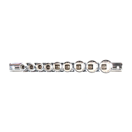 Licota TBS-23002 Набор глубоких торцевых головок 1/4" 12 гр. 3/16"-9/16" 10пр. на линейке