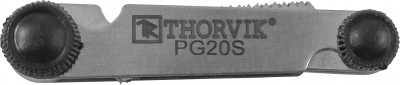 Набор резьбовых шаблонов для наружных резьб Thorvik PG20S