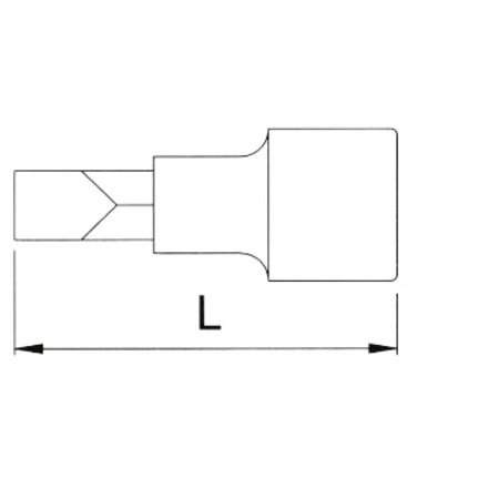 Licota H2SL040 Головка торцевая 1/4" с вставкой SL4