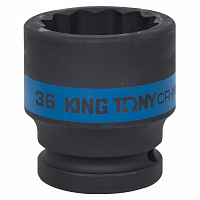 Головка торцевая ударная двенадцатигранная 3/4", 36 мм KING TONY 653036M