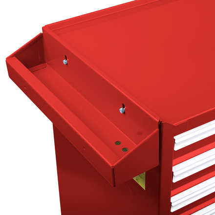 Licota AWX-2603R-N-R-ST Тележка инструментальная с карманом, со столешницей, 7 полок, красная