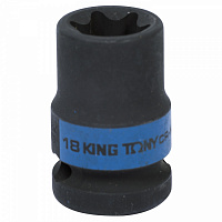 Головка торцевая ударная TORX Е-стандарт 1/2", E18, L = 38 мм KING TONY 457518M
