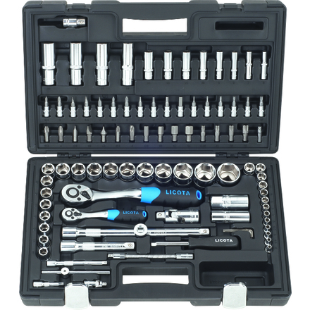 Licota ALK-8010F Набор инструмента 1/2" и 1/4" 94 предмета