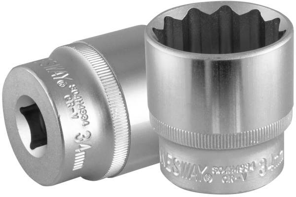 Головка торцевая S04H4934, 12-гранная 1/2"DR, 34 мм Jonnesway