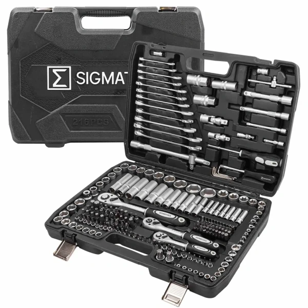 Набор инструментов 216пр. 1/4''3/8''1/2''(6гр, 12гр)