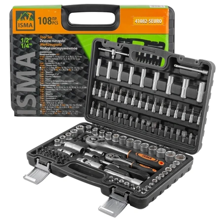 Набор инструментов 108пр. 1/4'', 1/2''(6гр.)