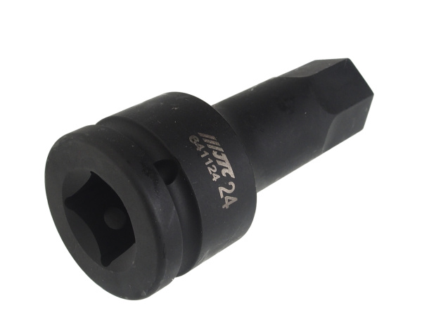 Головка торцевая ударная JTC-641124 (3/4", HEX, H24, L=100 мм)