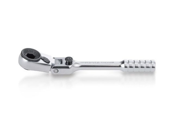 Трещотка 1/4" мини, 60зуб. 110мм, с шарниром  TOPTUL