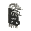 Набор ключей TORX ТS10-ТS50 пятилучевых Г-образных с отверстием JTC-5355 (9 предметов)