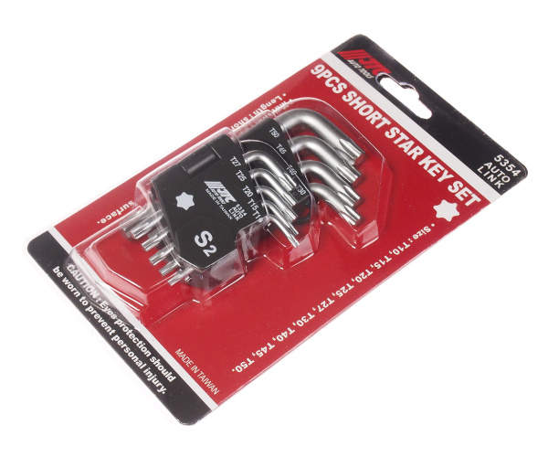 Набор ключей TORX T10-Т50 Г-образных JTC-5354 (9 предметов)