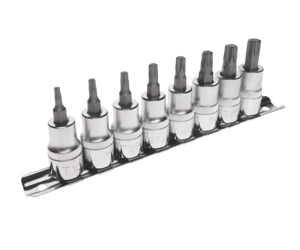 Набор бит-головок JTC-H308T (3/8", TORX, T15-T50, 8 предметов)