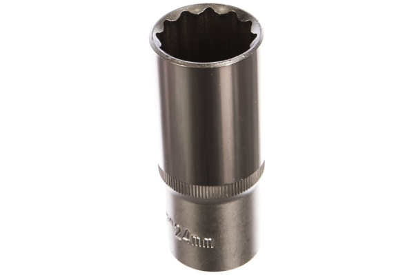 Головка торцевая глубокая S04HD4724, 12-гранная, 1/2"DR, 24 мм