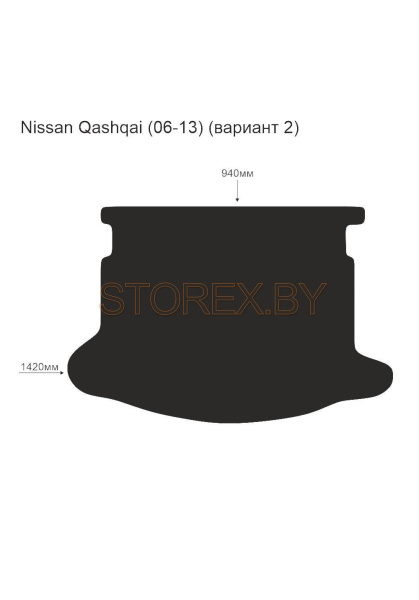 Nissan Qashqai (06-13) Багажник (вариант 2) copy