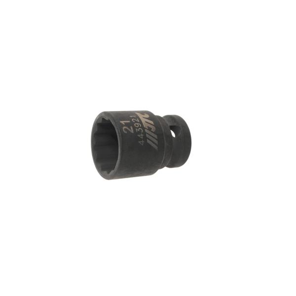 Головка торцевая 12-гранная ударная JTC-443921 (1/2", 21 мм, L=38 мм)