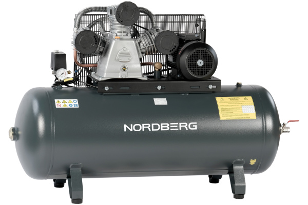 Компрессор поршневой с ременной передачей NORDBERG NCP300/950 (380В, ресив. 270л, 950л/мин)