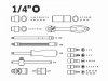Набор головок и бит 56пр. 1/4" PRO STARTUL STUTTGART (PRO-056S)