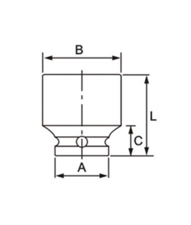 Головка торцевая ударная JTC-443829 (1/2", 29 мм, L=42 мм)