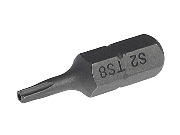 Бита TORX 5-ти гранная с отверстием JTC-1192508 (TS8Hх25 мм, 1/4")