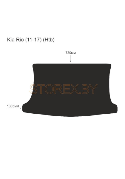 Kia Rio (11-17) (Htb) Багажник copy