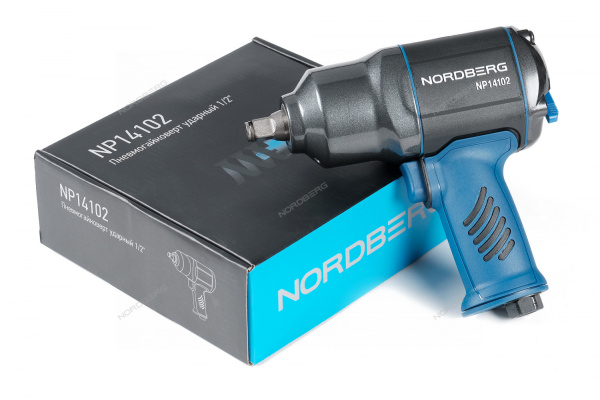 Пневмогайковерт ударный NORDBERG NP14102, 1/2", 1300Нм, переключение одной рукой