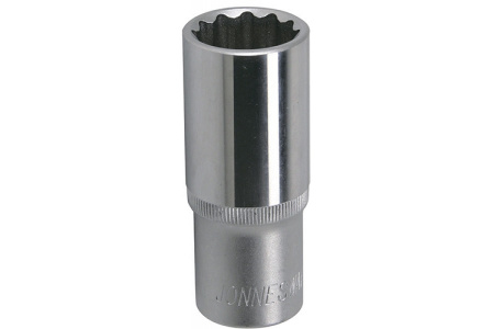 Головка торцевая глубокая 12-гранная JONNESWAY S04HD4710 (1/2" DR 10 мм.)
