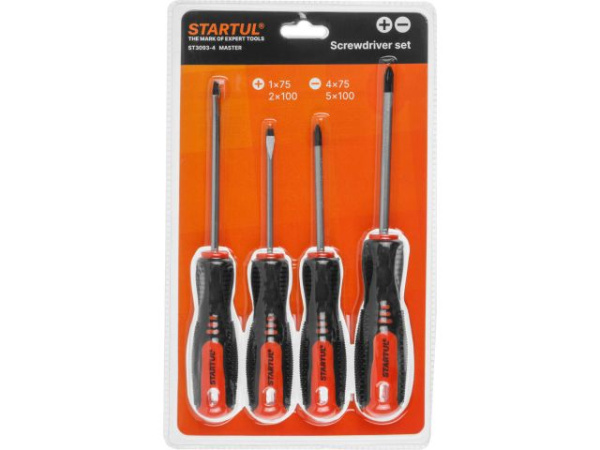 Набор отверток 4шт STARTUL MASTER (ST3093-4)