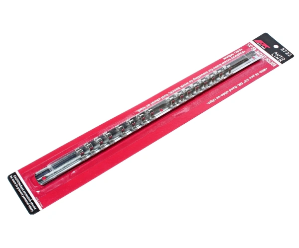 Держатель головок JTC 3722 (1/4", L=400 мм, стальная рейка, 16 шт.)