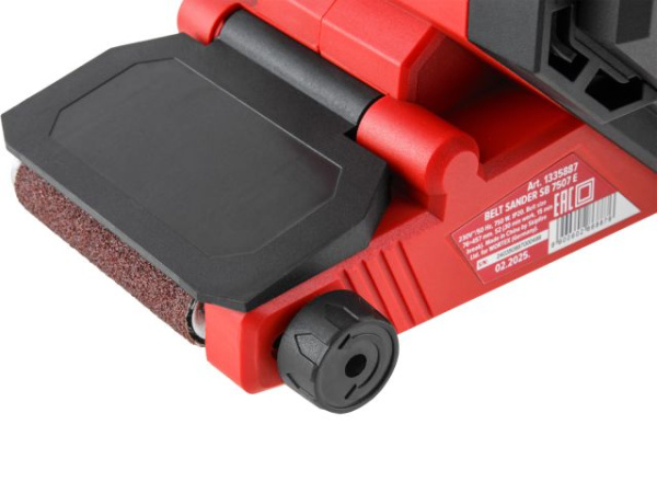 Ленточная шлифмашина WORTEX LX SB 7507 E в кор. 750 Вт, лента 76х457 мм, откидной носик.