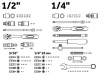 Набор головок и ключей 82пр. 1/4",1/2" PRO STARTUL GRAND PRIX (PRO-082G)