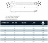 Набор ключей комбинированных Thorvik CWS0008 (8 предметов)