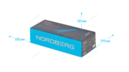 Домкрат подкатной 3 тонн высота подъема 150-530 мм с проставкой NORDBERG N32031L